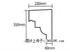 产品分解图型 - 檐口线，型号：SX311-YK-3，规格：230x310mm(3) - 十堰三象EPS建材 shiyan.sx311.cc